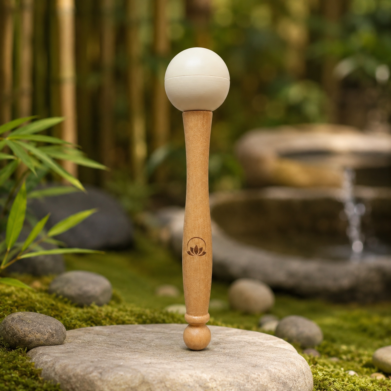 ZenProspera Resonance Tapper™ – Natural Rubber Singing Bowl Mallet