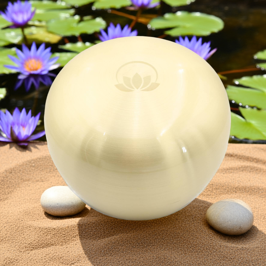 ZenBalance™ 8″ Tibetan Bell Bowl – Lotus Edition for Meditation, Sound Healing & Energy Clearing – Includes 2 Mallets – Handmade in Nepal