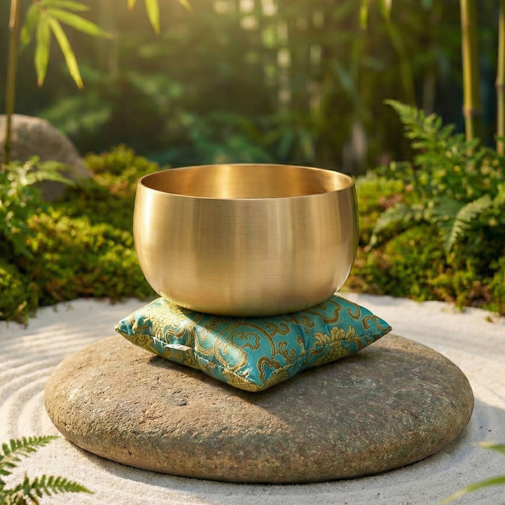 ZenBalance™ 8″ Tibetan Bell Bowl – Lotus Edition for Meditation, Sound Healing & Energy Clearing – Includes 2 Mallets – Handmade in Nepal