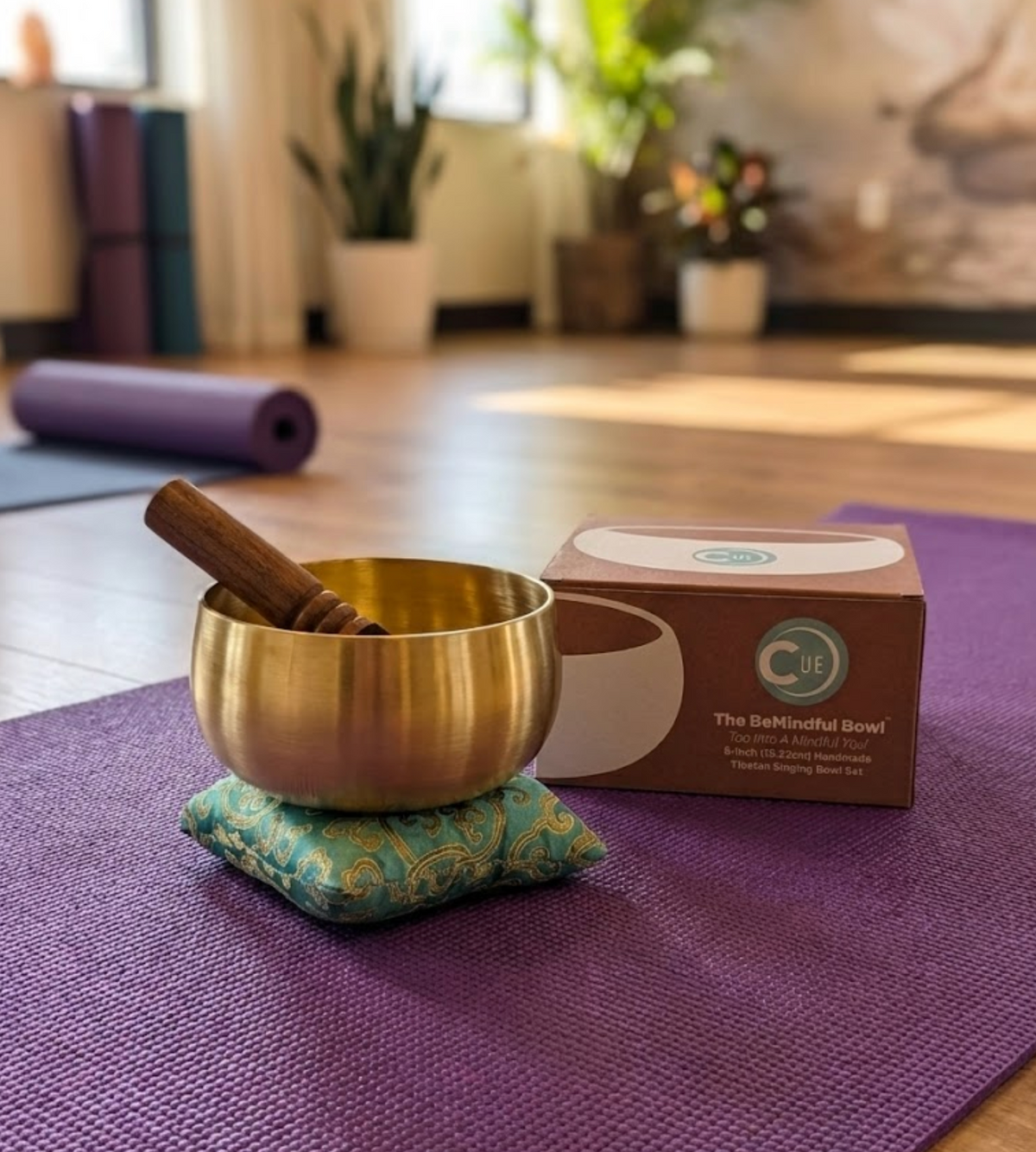 The BeMindful Bowl® 6" Tibetan Singing Bowl Set