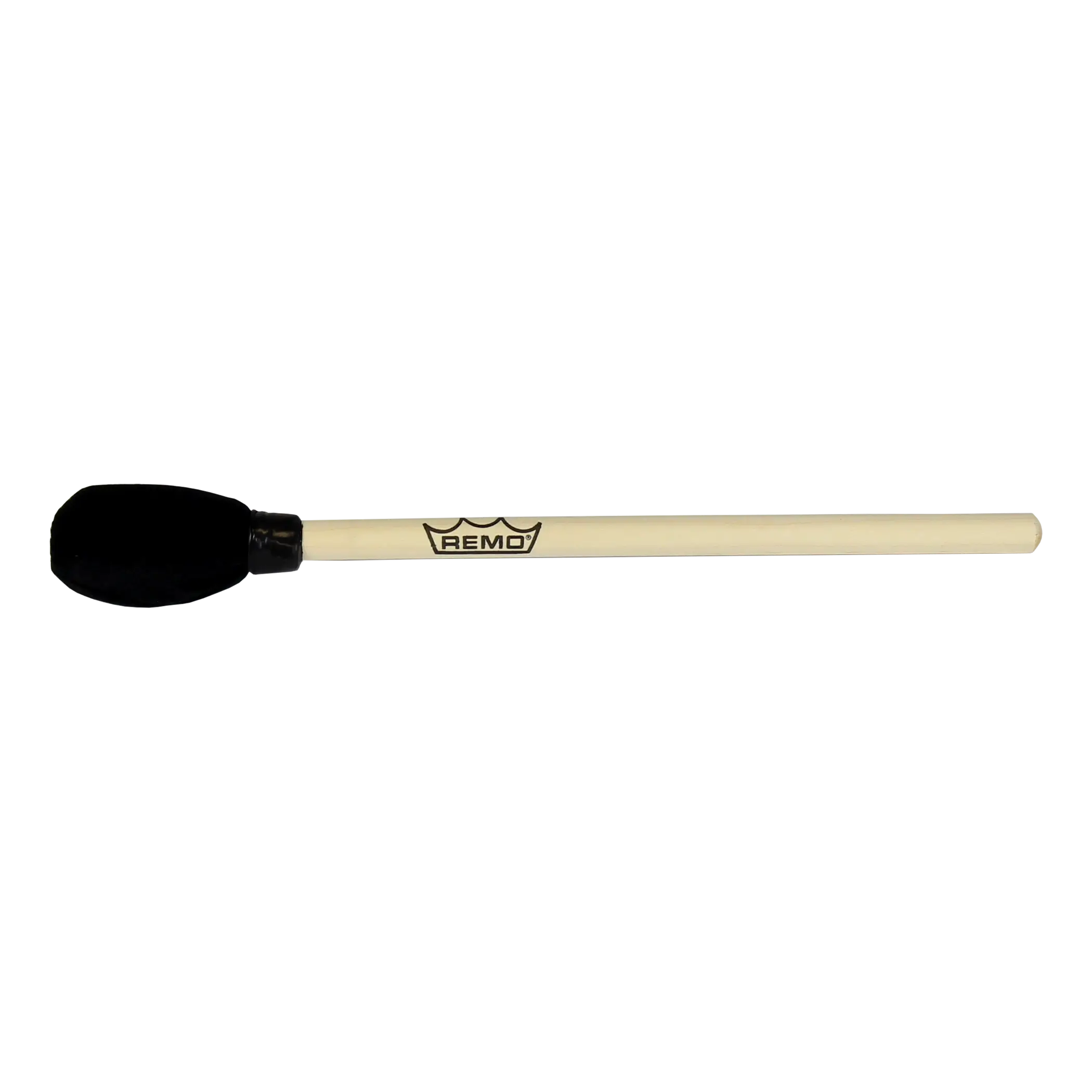 Ocean Drum Mallet - Soft Black Cover For 12 inch Drum