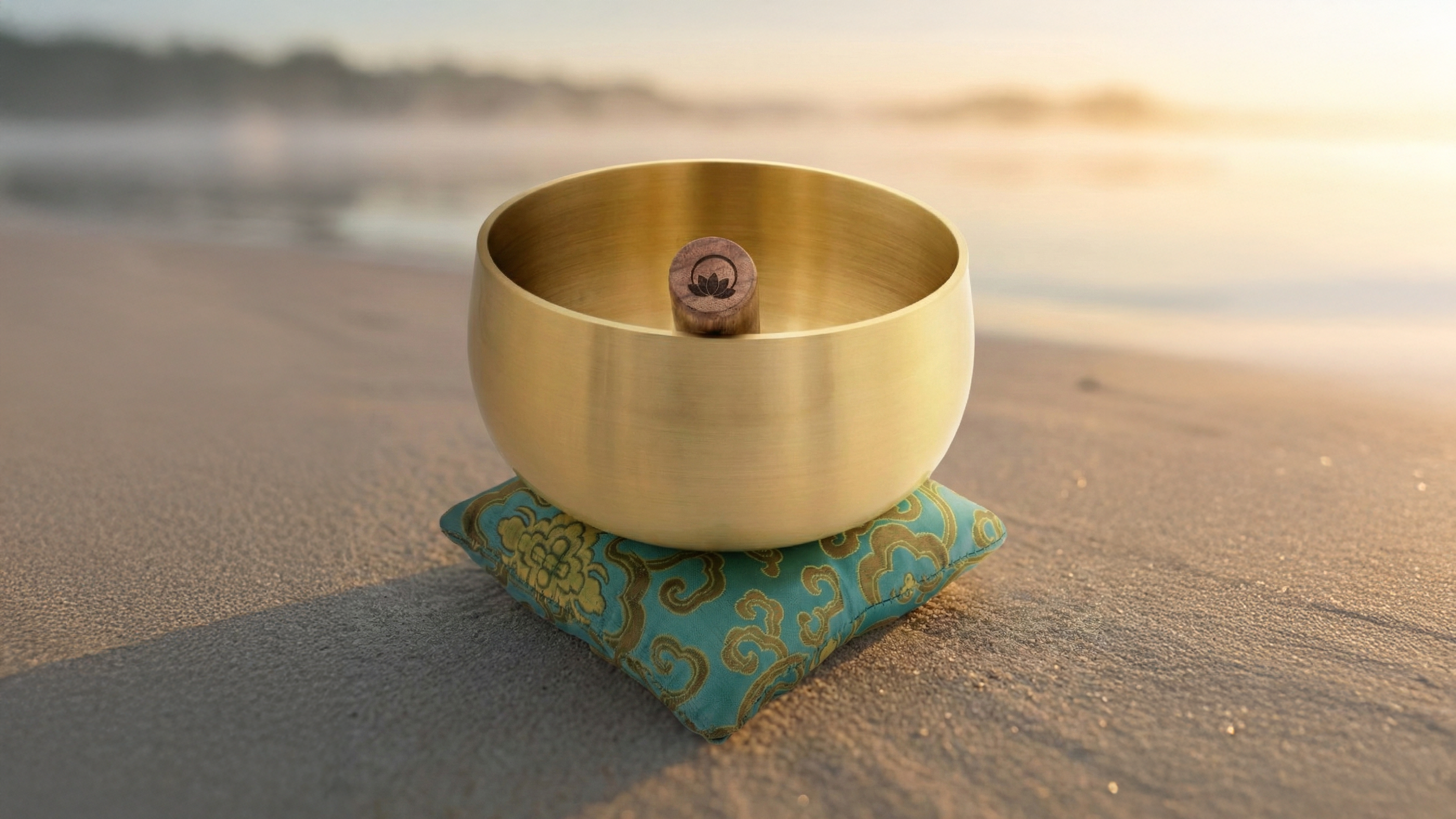 The ZenRise™ 6″ Tibetan Singing Bowl – Lotus Edition for Meditation, Healing, Chakra & Sound Bath – Handmade in Nepal