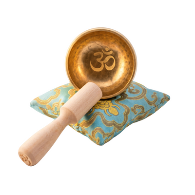 The ZenOhm Bowl ™ 3 inch Tibetan Singing Bowl Set – for Meditation, Sound Healing, Chakra, Yoga – Handmade in Nepal
