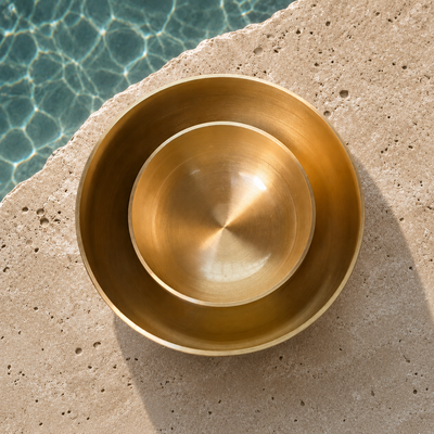 Lotus Bell Bowl Duo™ – 6″ & 8″ Tibetan Singing Bowl Set