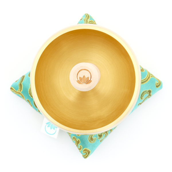 ZenHarmony™ 4″ Tibetan Singing Bowl Set – Lotus Edition for Meditation, Sound Healing, Chakra & Stress Relief – Handmade in Nepal