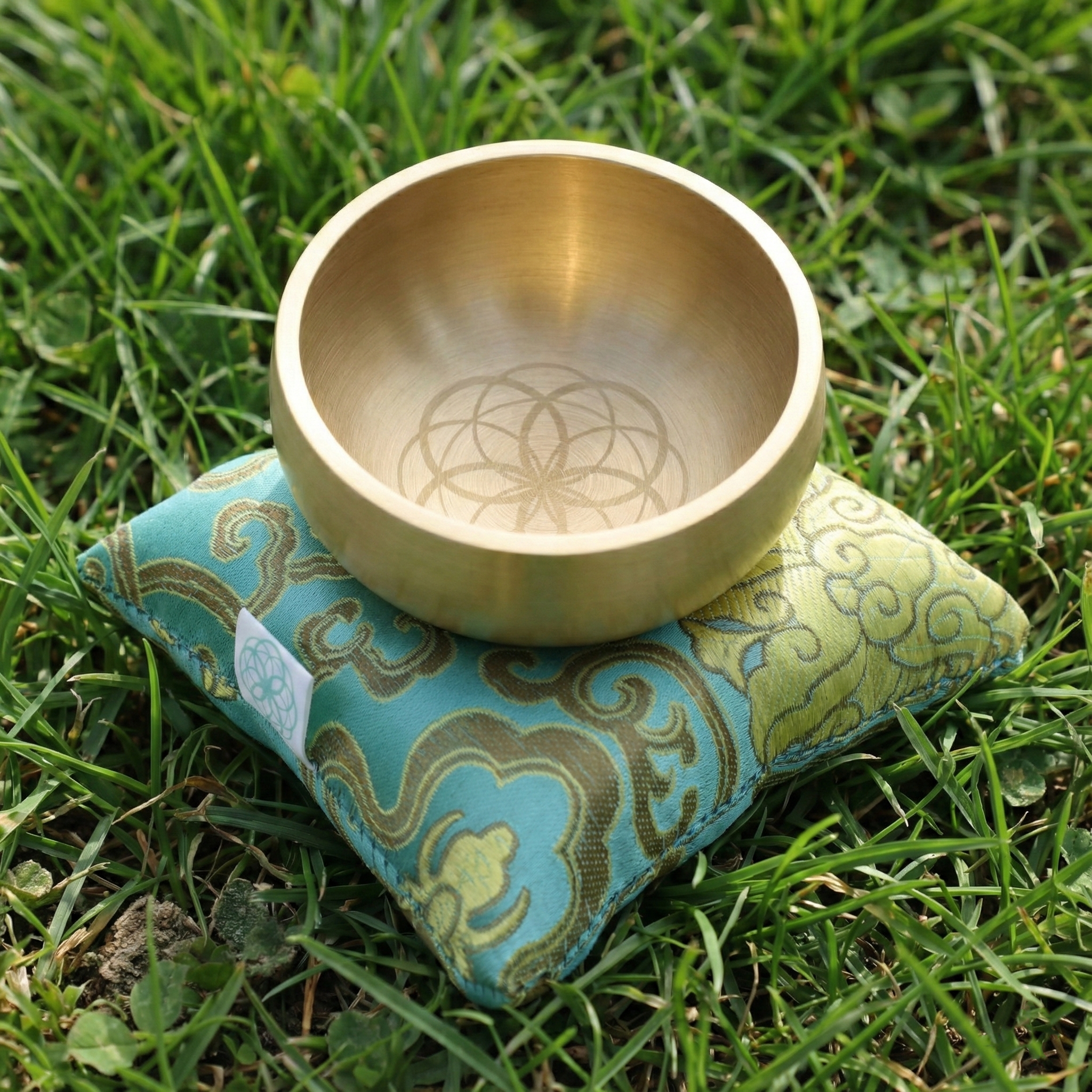 The ZenBloom™ 3″ Tibetan Singing Bowl Set – for Meditation, Sound Healing, Chakra, Yoga – Handmade in Nepal